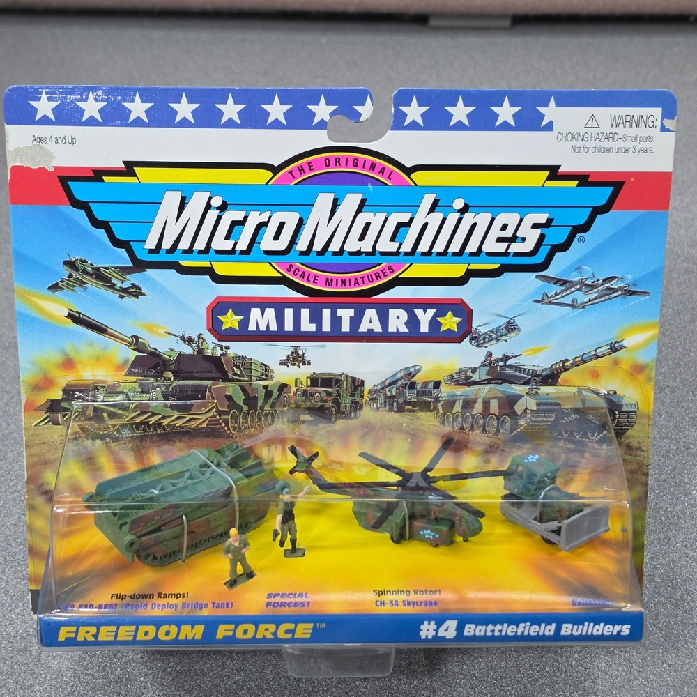 Galoob Micro Machines Military #4 Battlefield Builders Freedom Force Green NEW